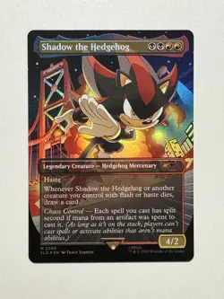 MTG - Shadow the Hedgehog - SLD Sonic x Secret Lair Drop Mythic Rainbow Foil - Image 1