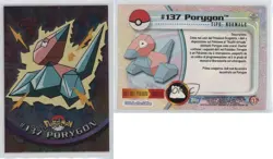 Porygon Italian Silver Foil Topps Pokemon TV Animation Edition Series 3 04qn - Image 3