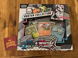 Pokemon Scarlet And Violet Black Bolt And White Flare Poster Collection Sealed - Image 1