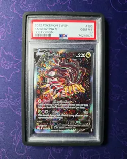 2022 Pokemon Lost Origins Giratina V Full Alt Alternate Art 186 PSA 10 Gem Mint - Image 1