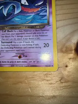 Pokemon TCG - Dark Haunter 1st Edition Neo Destiny 36/105 Uncommon NM/M Rare - Image 3
