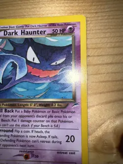 Pokemon TCG - Dark Haunter 1st Edition Neo Destiny 36/105 Uncommon NM/M Rare - Image 4
