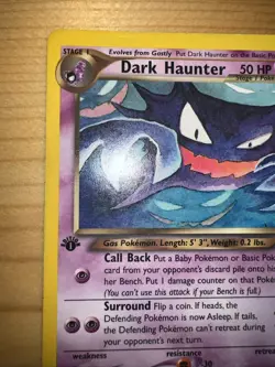 Pokemon TCG - Dark Haunter 1st Edition Neo Destiny 36/105 Uncommon NM/M Rare - Image 5