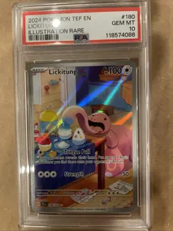 PSA 10 LICKITUNG 180/162 ILLUSTRATION RARE TEMPORAL FORCES POKEMON - Image 1