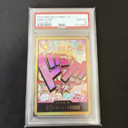 One Piece Card Uta Super Parallel Gold DON PSA10 Rare Collector Promo - Image 1
