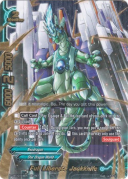 Bushiroad Future Card Buddyfight Full Liberate Jackknife D-CBT/0118EN Secret - Image 1