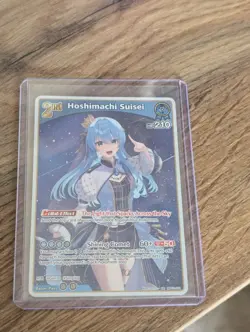 Hololive CARD GAME hBP01-081 Hoshimachi Suisei RR Blooming Radiance ENGLISH - Image 1