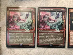 MTG (4x) Fear Of Missing Out 2x Regular Copies and 2x Borderless Copies - Image 2