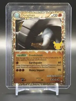 Donphan 107/123 Holo Full Art Ultra Rare Card Pokemon Celebrations: Classic - - Image 1