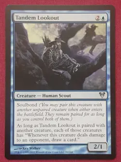 Magic The Gathering AVACYN RESTORED TANDEM LOOKOUT blue card MTG - Image 1