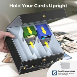 Card Deck Box for MTG with Small Case, 1800+ Commander Trading Card Storage Box - Image 4