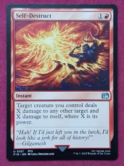 Magic The Gathering FINAL FANTASY SELF-DESTRUCT red card MTG - Image 1