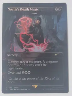 Noctis's Death Magic - NM/M - Damn (Rainbow Foil) Secret Lair Drop Foil - MTG - Image 1