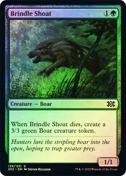 Brindle Shoat FOIL - DOUBLE MASTERS MAGIC MTG - Image 1