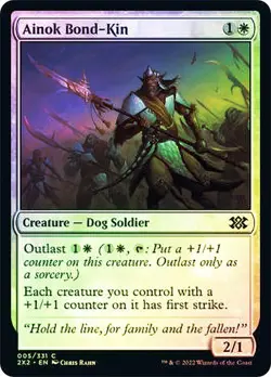 Ainok Bond-Kin FOIL - DOUBLE MASTERS MAGIC MTG - Image 1