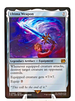 Ultima Weapon 0563 FFVII- Final Fantasy-Rare Regular-Magic The Gathering MTG NM - Image 1