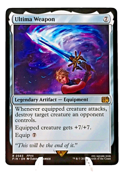 Ultima Weapon 0563 FFVII- Final Fantasy-Rare Regular-Magic The Gathering MTG NM - Image 3
