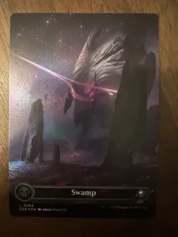 Swamp : MTG - *Borderless Foil* Edge of Eternities #0264 / NM - Image 1