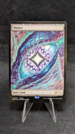 Wastes (0001) - MTG Magic the Gathering - Play Promos - Misprint Low Black Ink - Image 1
