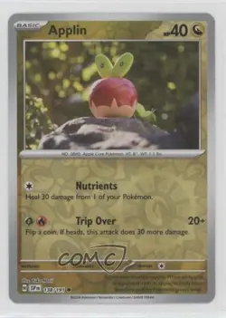 Applin Reverse Foil Pokemon SV08: Surging Sparks #138 1a1r - Image 1