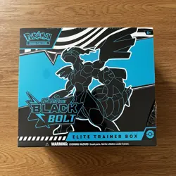 Pokemon Scarlet & Violet Black Bolt ETB Elite Trainer Box Sealed Ships Fast - Image 1