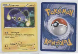 Chinchou Pokemon Black & White Boundaries Crossed #55 0k3a - Image 3