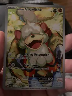 Pokemon TCG - Hisuian Growlithe 181/167 Twilight Masquerade Illus. Rare, EN, NM+ - Image 1