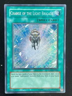 Angriff der Lichtbrigade TDGS-EN089 Secret Rare Englisch VG YUGIOH - Image 1