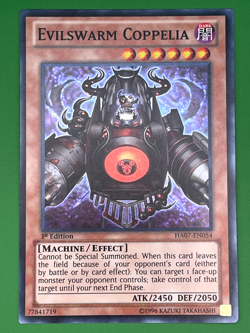 YuGiOh! Evilswarm Coppelia HA07-EN054 1st Edition Near Mint - Image 1