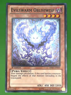 YuGiOh! Evilswarm Obliviwisp HA07-EN049 1st Edition Near Mint - Image 1
