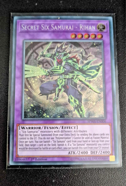 Secret Six Samurai - Rihan SPWA-EN006 Spirit Warriors Secret 1st Edition Yugioh - Image 1
