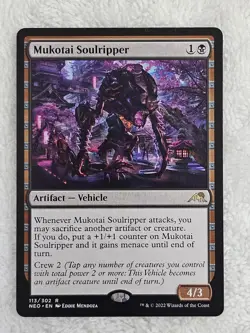 MTG Mukotai Soulripper #113 Kamigawa Neon Dynasty Magic Card Rare NM - Image 1
