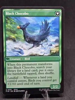 MTG Sidequest: Raise a Chocobo/Black Chocobo 0201 Final Fantasy Uncommon NM - Image 2