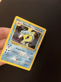 Gyarados 6/102 LP Holo Rare Base Set Pokemon Card Vintage 1999 WOTC - Image 2