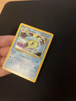 Gyarados 6/102 LP Holo Rare Base Set Pokemon Card Vintage 1999 WOTC - Image 5