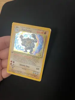 Machamp 8/102 PL Holo Rare Base Set Pokemon Card Vintage 1999 WOTC - Image 3