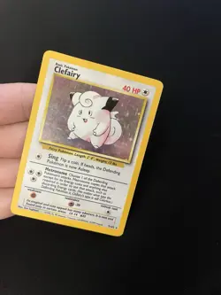 Clefairy 5/102 PL Holo Rare Base Set Pokemon Card Vintage 1999 WOTC - Image 2