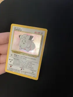Clefairy 5/102 PL Holo Rare Base Set Pokemon Card Vintage 1999 WOTC - Image 3