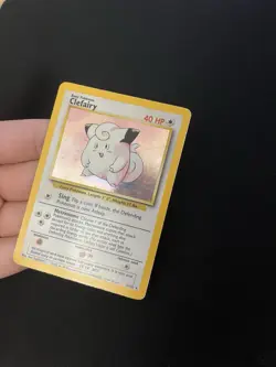 Clefairy 5/102 PL Holo Rare Base Set Pokemon Card Vintage 1999 WOTC - Image 4