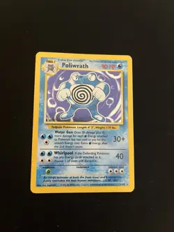 Poliwrath 13/102 PL Holo Rare Base Set Pokemon Card Vintage 1999 WOTC - Image 1