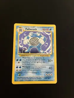 Poliwrath 13/102 PL Holo Rare Base Set Pokemon Card Vintage 1999 WOTC - Image 2