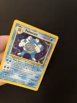 Poliwrath 13/102 PL Holo Rare Base Set Pokemon Card Vintage 1999 WOTC - Image 3