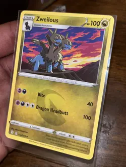 Pokemon TCG Zweilous 114/203 Regular Uncommon Card Fusion Strike NM - Image 4