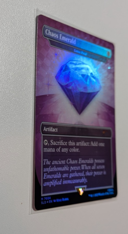 MTG - Secret Lair - Sonic the Hedgehog Chaos Emerald 7034 - Purple - Foil - - Image 4
