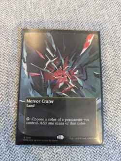 Meteor Crater - GALAXY FOIL Borderless - Edge of Eternities Mtg 0161 - Image 1