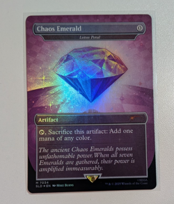 MTG - Secret Lair - Sonic the Hedgehog Chaos Emerald 7034 - Purple - Foil - Image 1