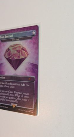 MTG - Secret Lair - Sonic the Hedgehog Chaos Emerald 7034 - Purple - Foil - Image 3