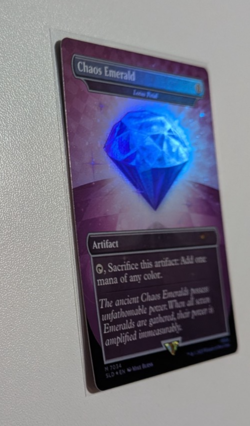 MTG - Secret Lair - Sonic the Hedgehog Chaos Emerald 7034 - Purple - Foil - Image 4