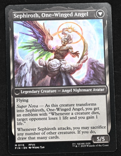 MTG Sephiroth Fabled Soldier FIN 0115 Mythic Non-Foil Final Fantasy - Pack Fresh - Image 2