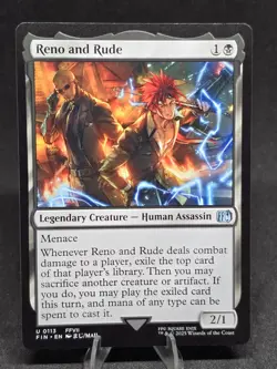 MTG Reno and Rude 0113 Final Fantasy Uncommon NM - Image 1